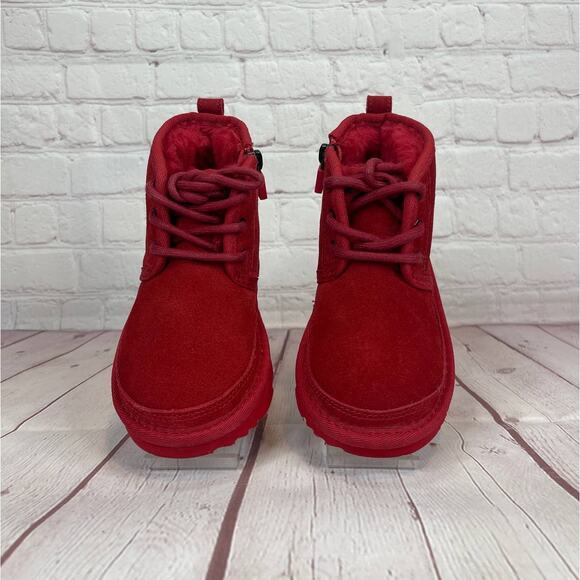 Ugg Neumel II Suede Chukka Red Boots Toddlers Size 9 (S/N 1017320T) - Picture 5 of 10